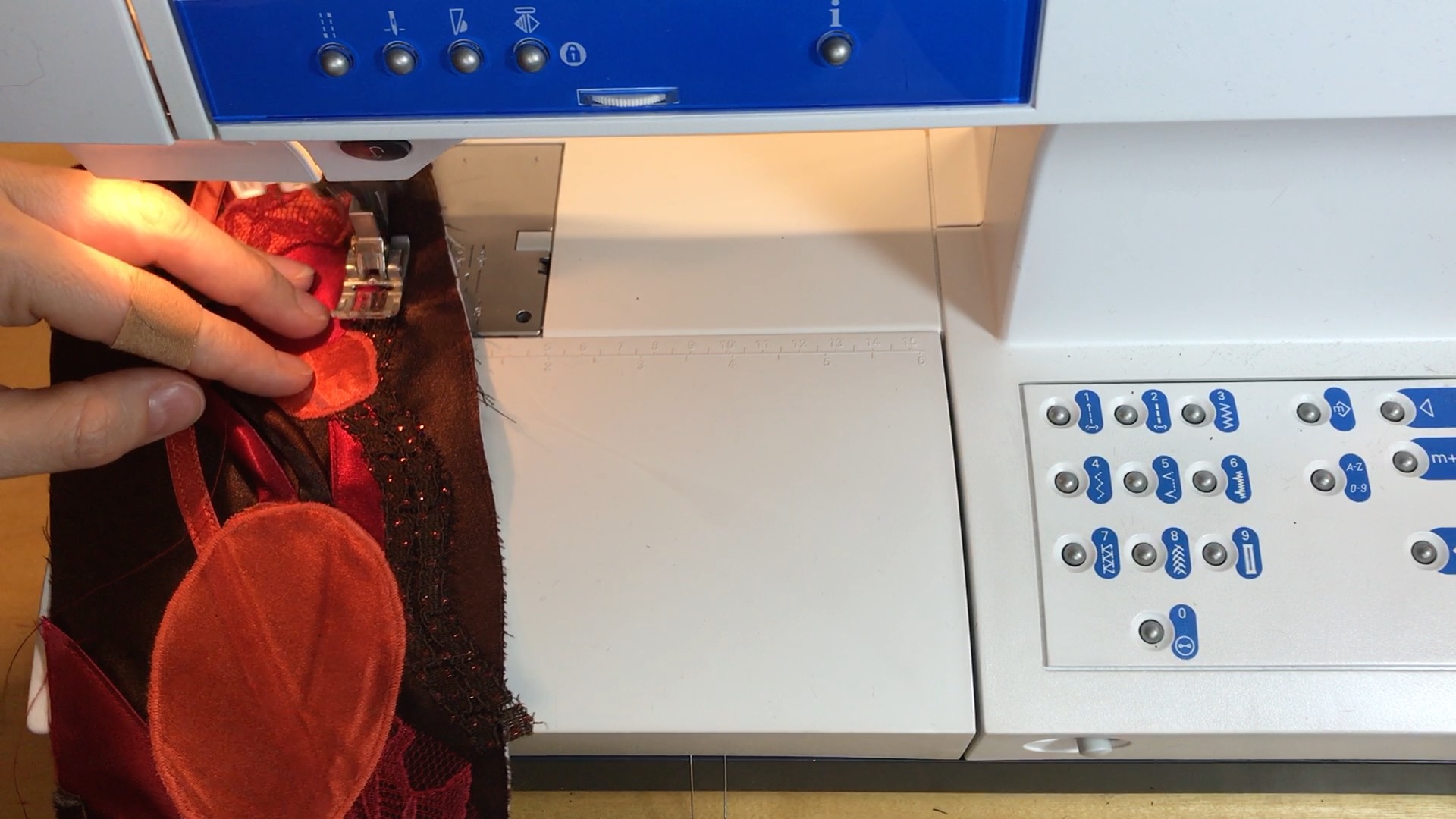 Sewing on Applique on a sewing machine