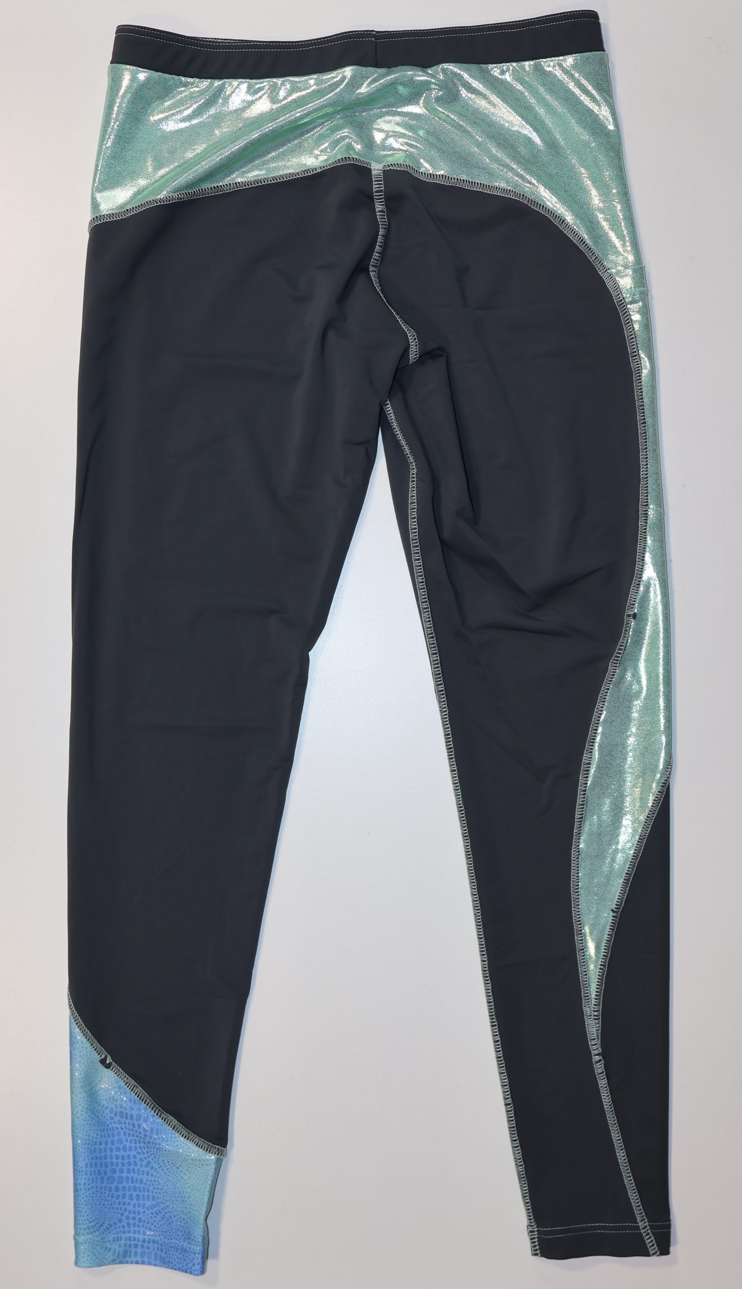 Design 3 Back IMG_2430 Asymmetrical Custom designed and sewn Legging