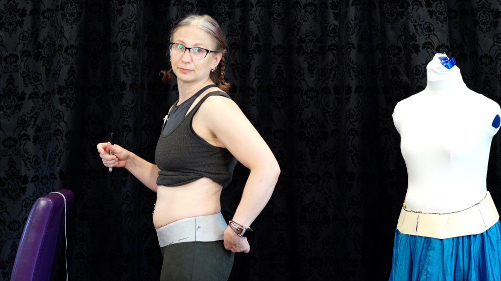 Getting a good fit for a sloper for a bellydancer belt