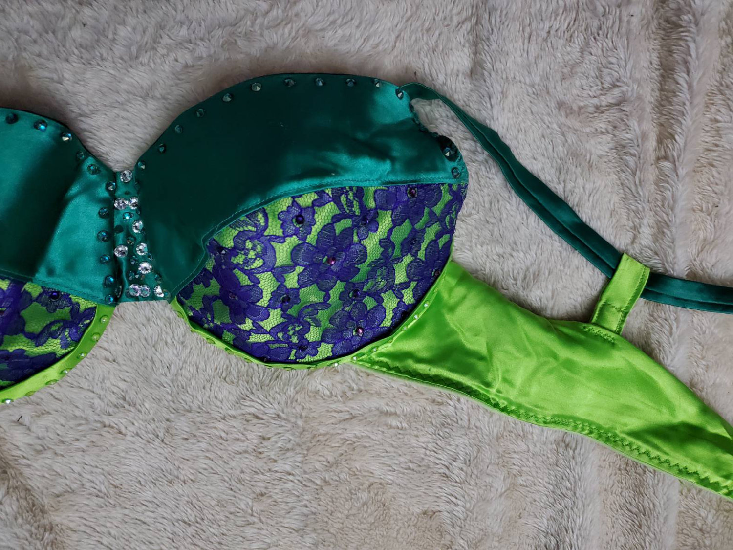 Lime Bra Strap Detail