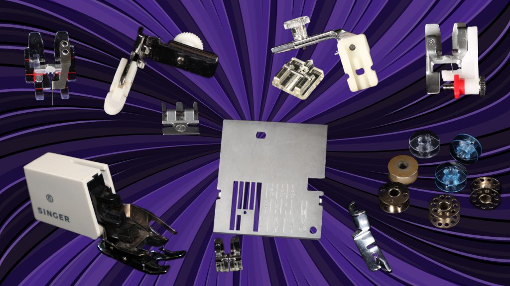 Featured Image Background Post 1 Sewing Machine Feet and Bobbins