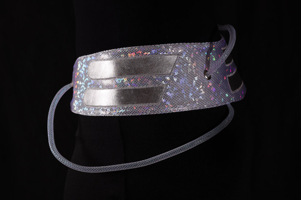 Side view of bellydance belt named Prototype