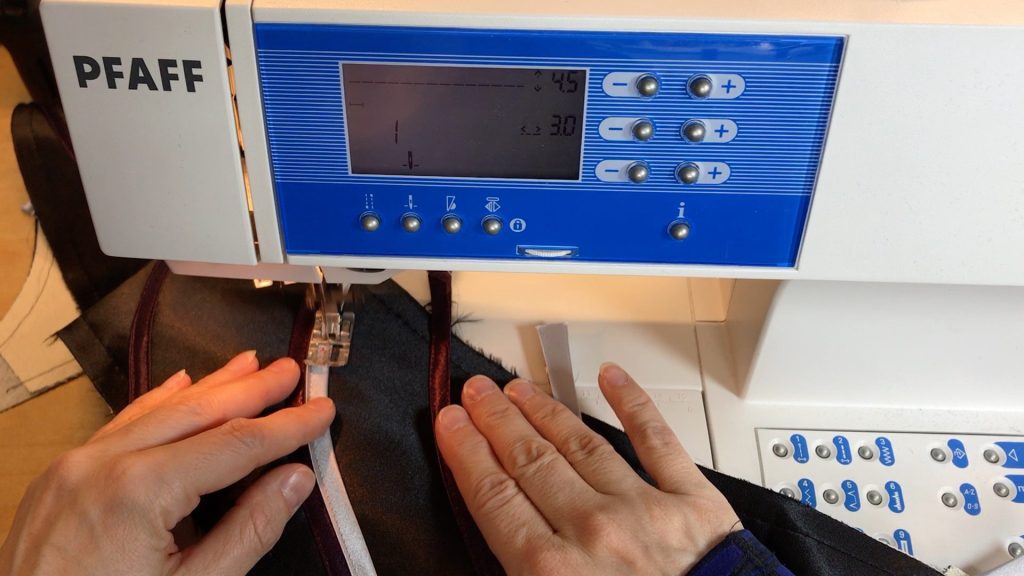 Sewing Black Applique