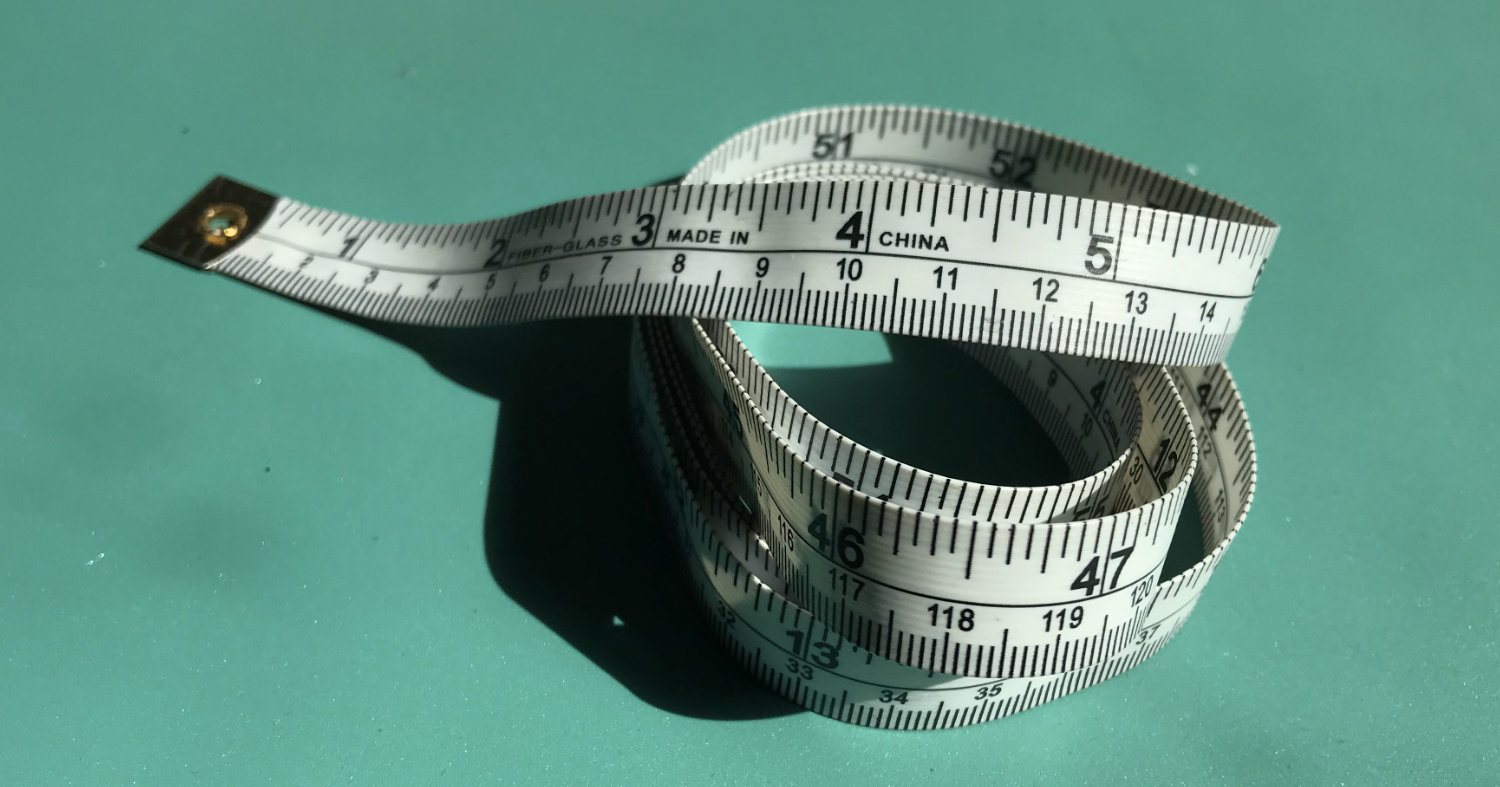 A simple dressmakers tape measure